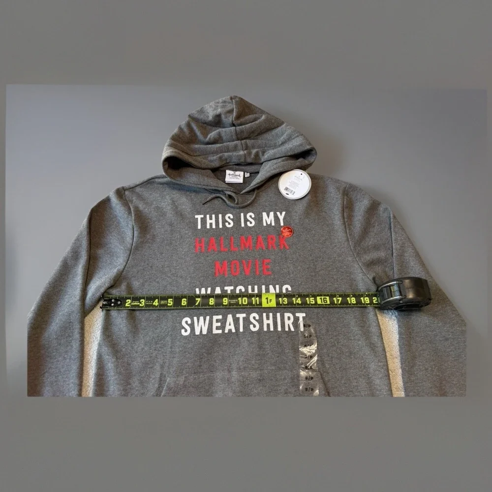 NWT Hallmark‎ Channel Hoodie My Hallmark Watching Sweatshirt Womens S